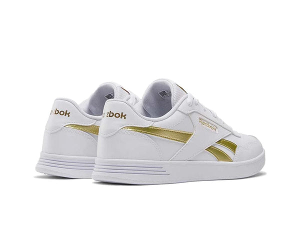 Zap Reebok Court Advance Mujer Blanco - Dorado