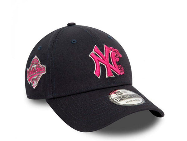 Jockey New Era Mlb 940 New York Yankees Flower Unisex Negro - Rosado