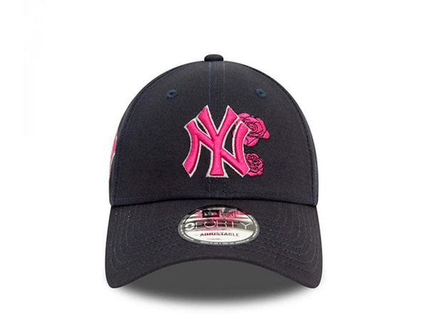 Jockey New Era Mlb 940 New York Yankees Flower Unisex Negro - Rosado