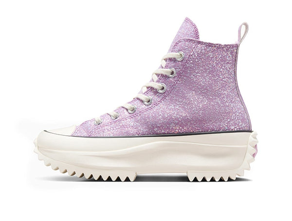 Zapatilla Converse Run Star Hike Hi Glitter Shinefetti Mujer Morado