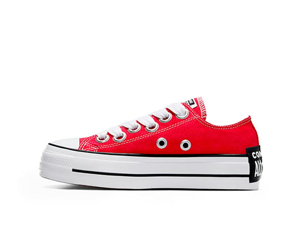 Zapatilla Converse Chuck Taylor Lift Sketch Mujer Rojo