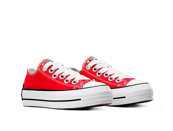 Zapatilla Converse Chuck Taylor Lift Sketch Mujer Rojo