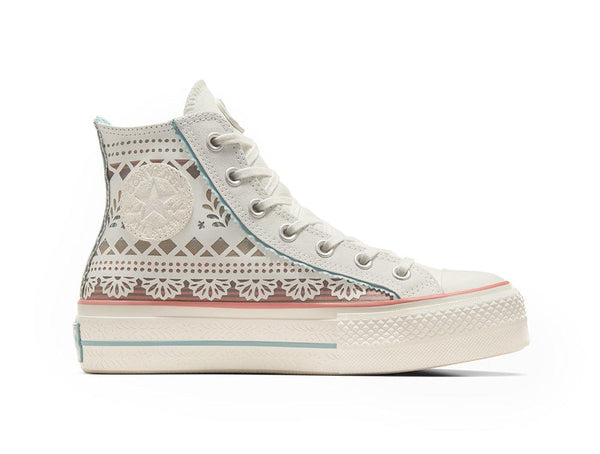 Zapatilla Converse Chuck Taylor Plataforma Dia de los muertos Unisex Blanco