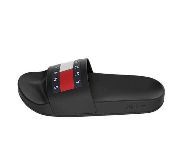 Sandalia Tommy Jeans  Pool Slide Hombre Negro