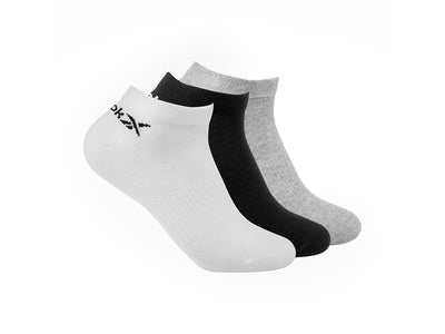 Calcetines Reebok Act Core Low Cut Sock 3P Unisex Negro - Gris - Blanco