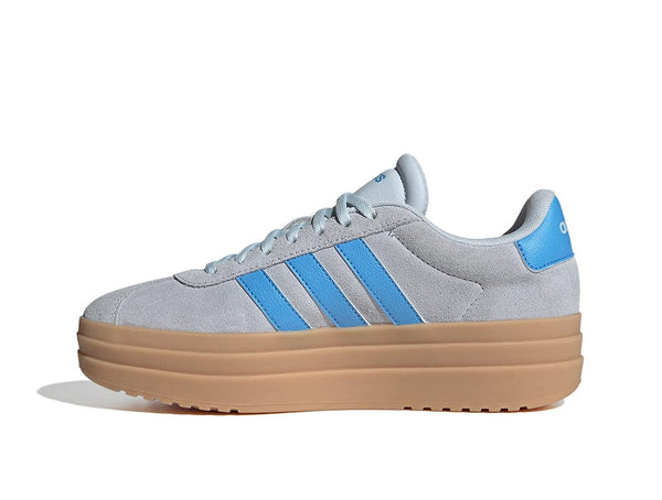 Zapatilla  Adidas Vl Court Bold Plataforma Mujer Gris - Celeste - Suela Gum