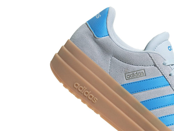 Zapatilla  Adidas Vl Court Bold Plataforma Mujer Gris - Celeste - Suela Gum