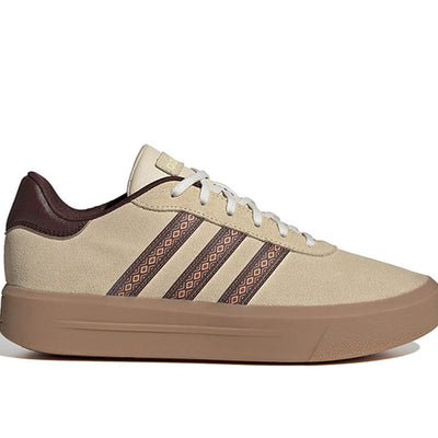 Zapatilla Adidas Court Plataforma Suede mujer Cafe - Suela Gum