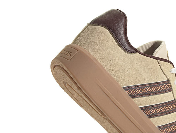 Zapatilla Adidas Court Plataforma Suede mujer Cafe - Suela Gum