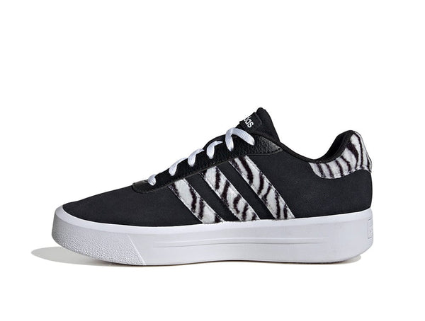 Zapatilla Adidas Court Platform Mujer Print - Negro