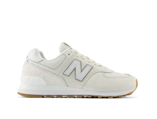 Zapatilla New Balance 574 Hombre Beige - Blanco - Suela Gum