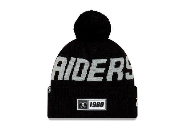 Beanie New Era Oakland Raiders Unisex Negro