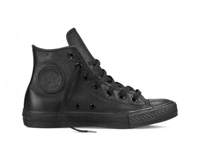 Zapatilla Converse Chuk Taylor Hi Cuero Mujer Negro