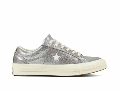 Zapatilla Converse One Star Mujer Plateado