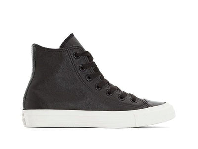 Zapatilla Converse Chuck Taylor Hi Cuero Mujer Negro