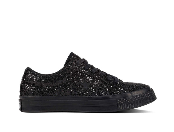 Zapatilla Converse One Star Glitter Mujer Negro