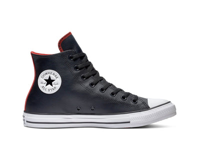 Zapatilla Converse Chuck Taylor Hi Cuero Hombre Negro