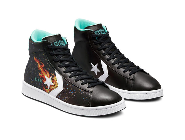 Zapatilla Converse Pro Lth Gold Hombre Negro