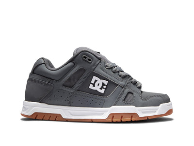 Zapatilla DC Stag Hombre Gris - Suela Blanca - Gum