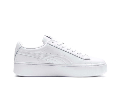 Zapatilla Puma Vikky Stacked Plataforma Mujer Blanco