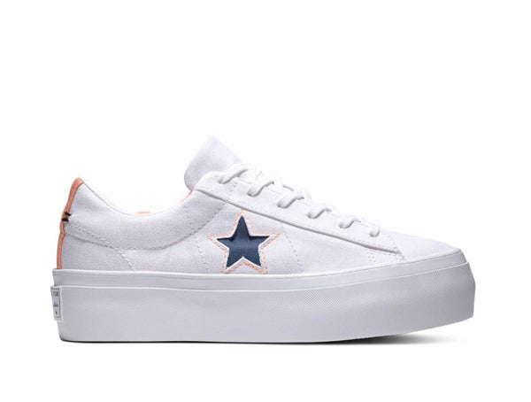 Zapatilla Converse One Star Platform Blanco