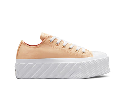 Zapatilla Converse Chuck T. Plataforma Hybrid Shine Mujer Naranjo