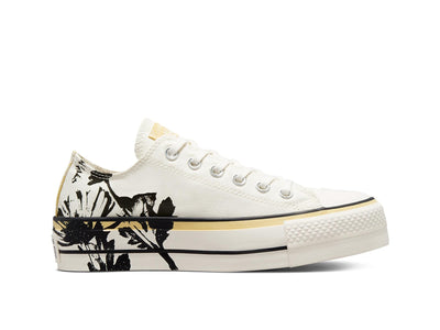 Zapatilla Converse Chuck Taylor Plataforma Hybryd Floral Mujer Blanco