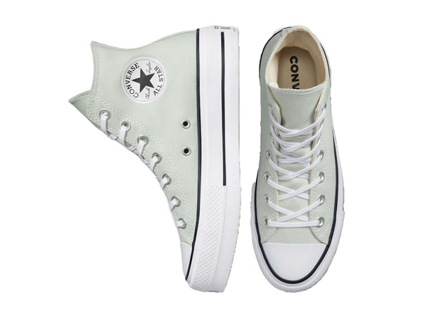 Zapatilla Converse Chuck taylor Plataforma Hi Renew Mujer Gris