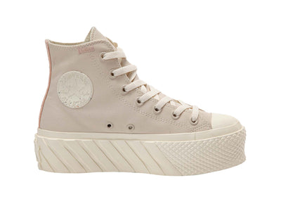 Zapatilla Converse Chuck Taylor Lift 2X Renew Mujer Beige