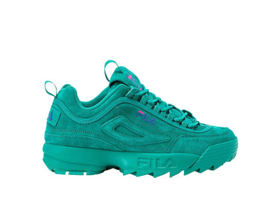 Zapatilla Fila Disruptor Ii Premium Suede Mujer Verde