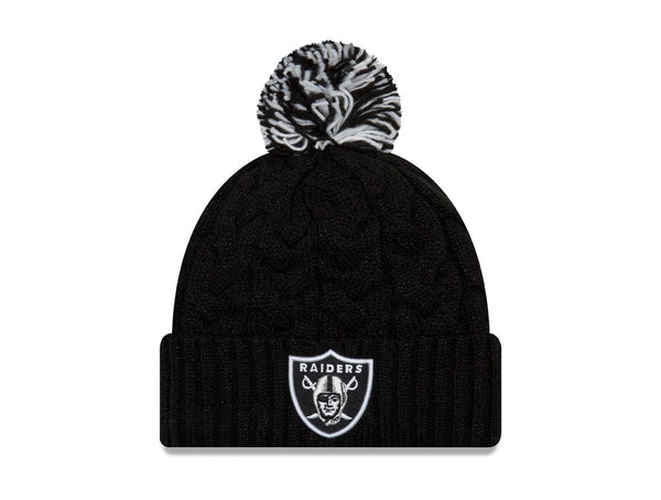 Beanie New Era Oakland Raiders Mujer Negro