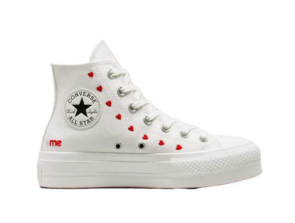 Zapatilla Converse Chuck Taylor Plataforma Hi Love Mujer Blanco