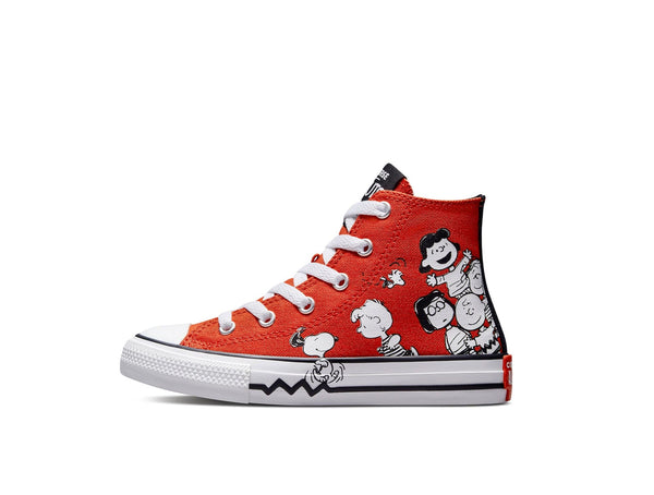 Zapatilla Converse Chuck Taylor Hi Peanuts Junior Rojo