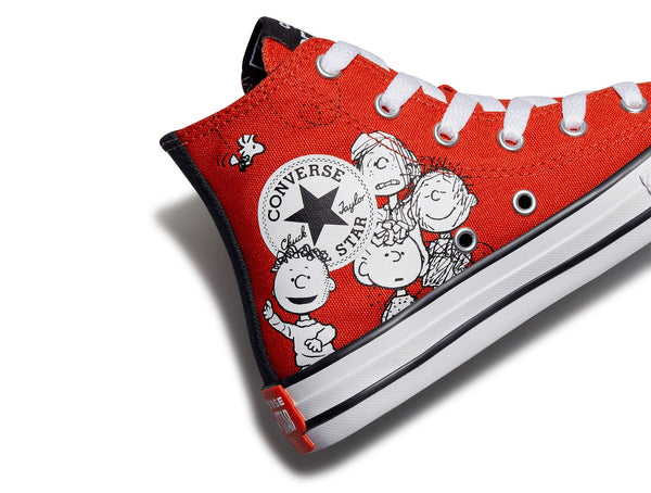 Zapatilla Converse Chuck Taylor Hi Peanuts Junior Rojo