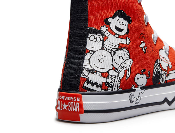 Zapatilla Converse Chuck Taylor Hi Peanuts Junior Rojo