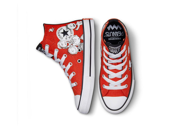 Zapatilla Converse Chuck Taylor Hi Peanuts Junior Rojo