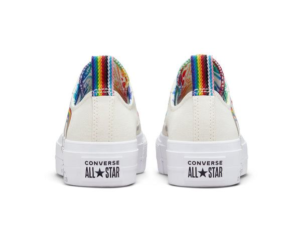 Zapatilla Converse Chuck Taylor Plataforma Pride Mujer Blanco