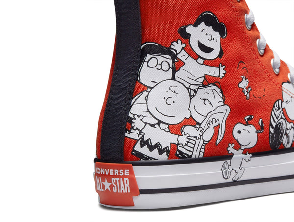 Zapatilla Converse Chuck Taylor Hi Peanuts Unisex Rojo