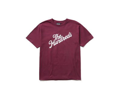 Polera The Hundreds Forever Slant Logo Hombre Burdeo