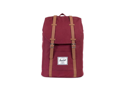 Mochila Herschel Retreat 600D Poly Wdsr Wine Unisex Burdeo