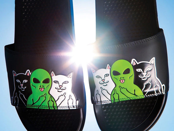 Sandalia Ripndip Whole Gang Slides Hombre Negro