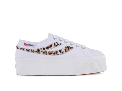 Zapatilla Superga 2892 Swallow Tail Calfhair Mujer Blanco