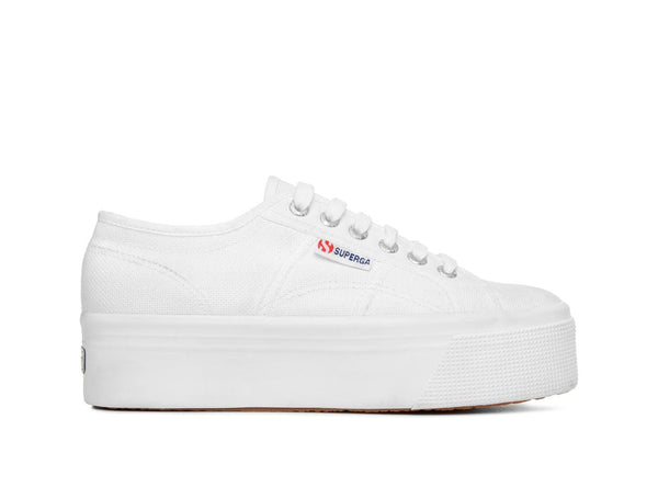 Zapatilla Superga 2790 Cotw Linea Down Plataforma Mujer Blanco