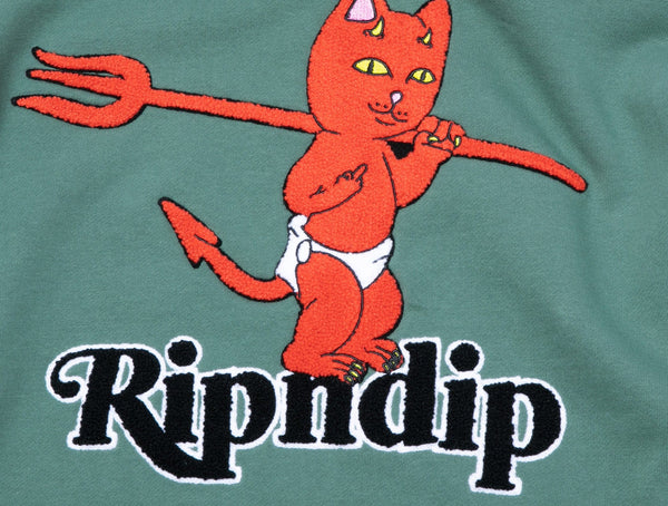 Poleron Ripndip Devil Baby Hombre Verde