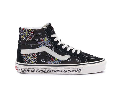 Zapatilla Vans Sk8-Hi 38 Dx (Anaheim Factory) Paisley Mujer Negro