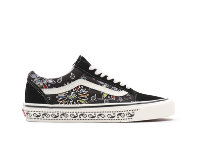 Zapatilla Vans Old Skool 36 Dx (Anaheim Factory) Paisley Mujer Negro