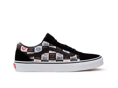 Zapatilla Vans Old Skool (Love Letters) Mujer Negro