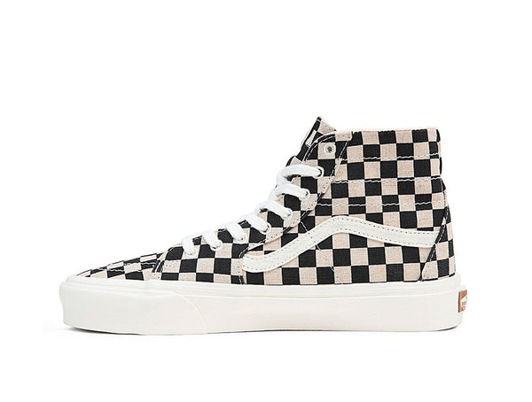 Zapatilla Vans Sk8-Hi Tapered Checkerboard Mujer Blanco