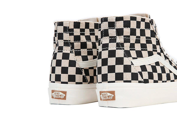 Zapatilla Vans Sk8-Hi Tapered Checkerboard Mujer Blanco