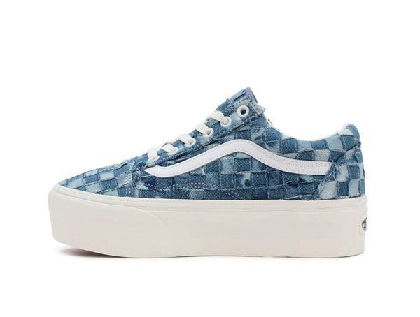 Zapatilla Vans Old Skool Stackform (Woven) Mujer Celeste